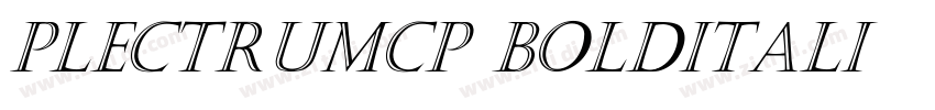 PlectrumCP BoldItali字体转换